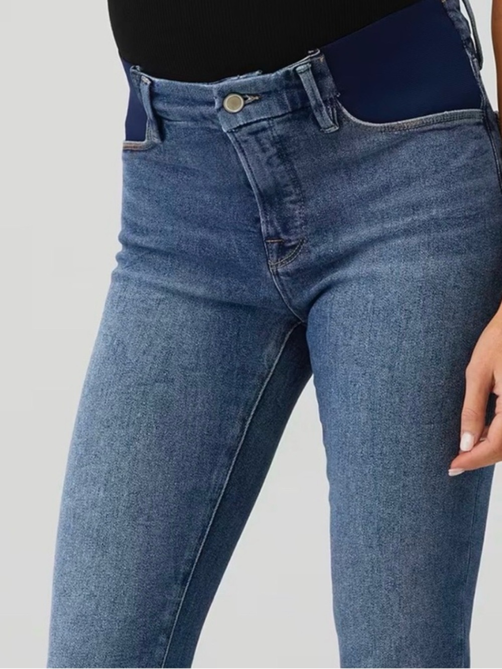 Good American Maternity Straight Leg Jeans